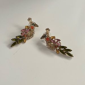 Jeweled Bird Earrings